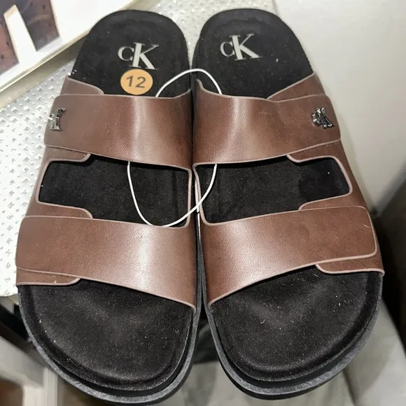 Calvin Klein Jeans Double Band Men's Slides - NWOT