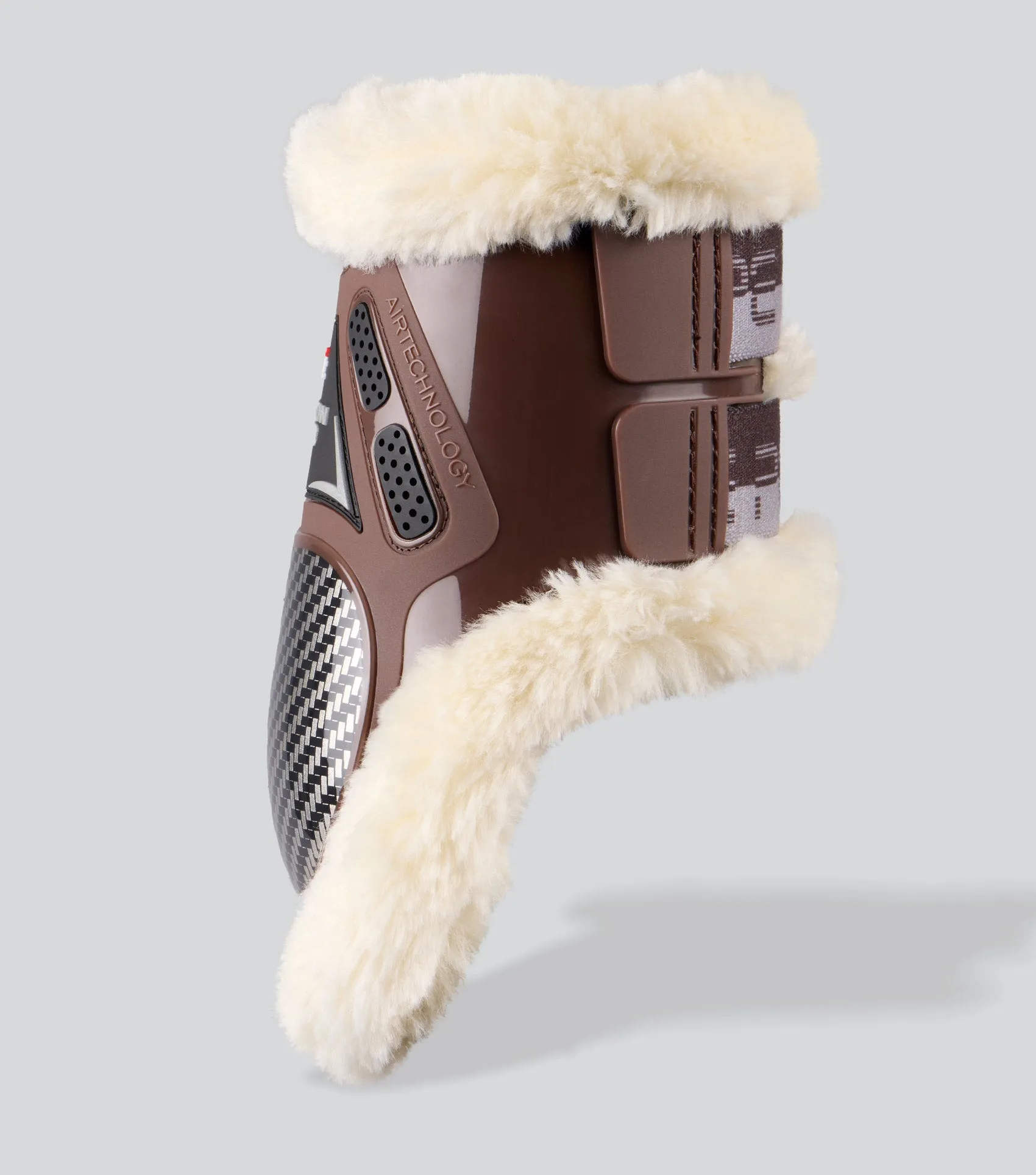 Carbon Pro Techno Wool Fetlock Boots Brown