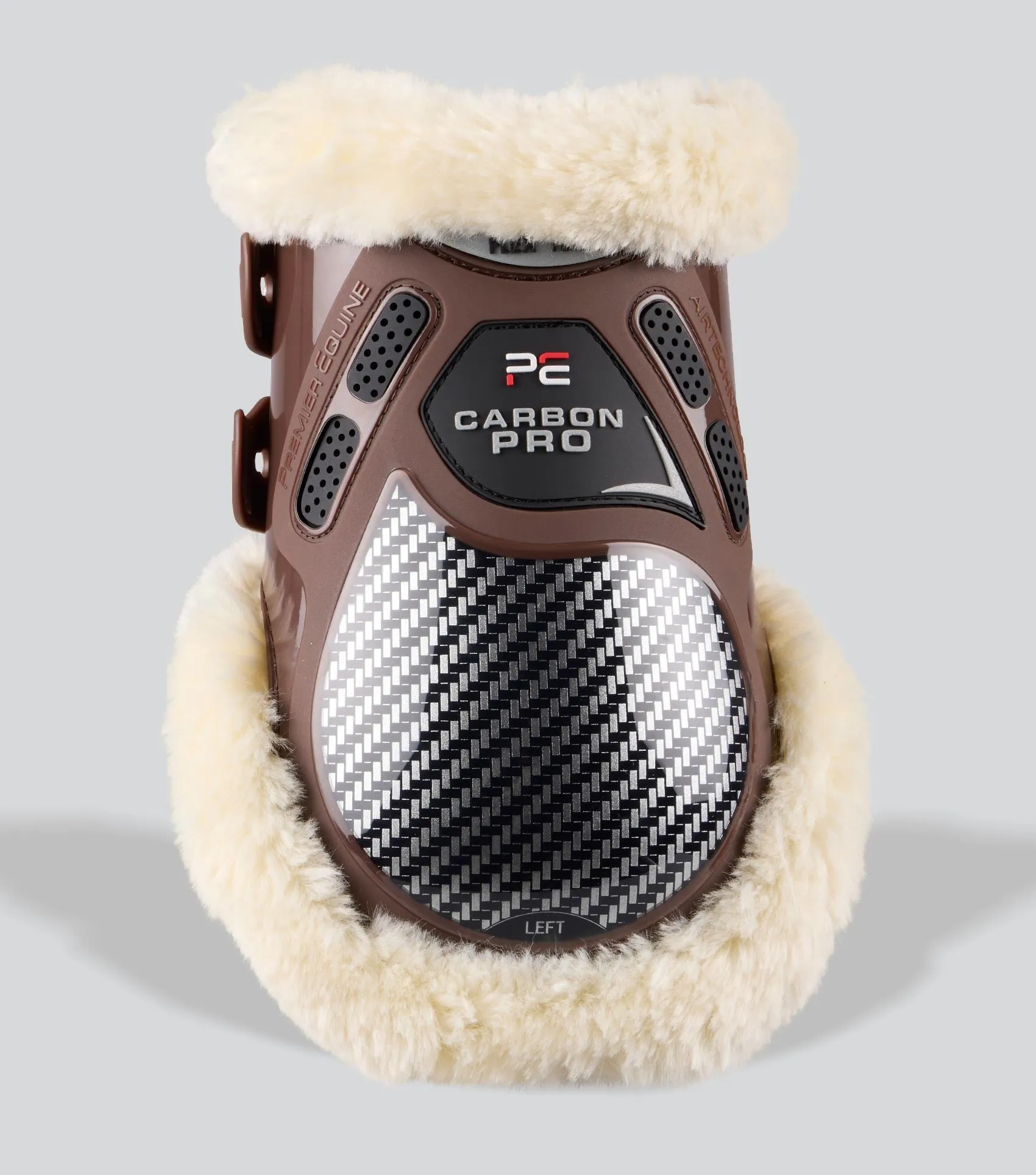 Carbon Pro Techno Wool Fetlock Boots Brown