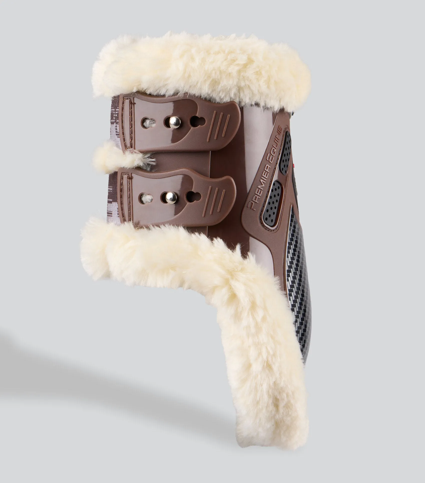 Carbon Pro Techno Wool Fetlock Boots Brown