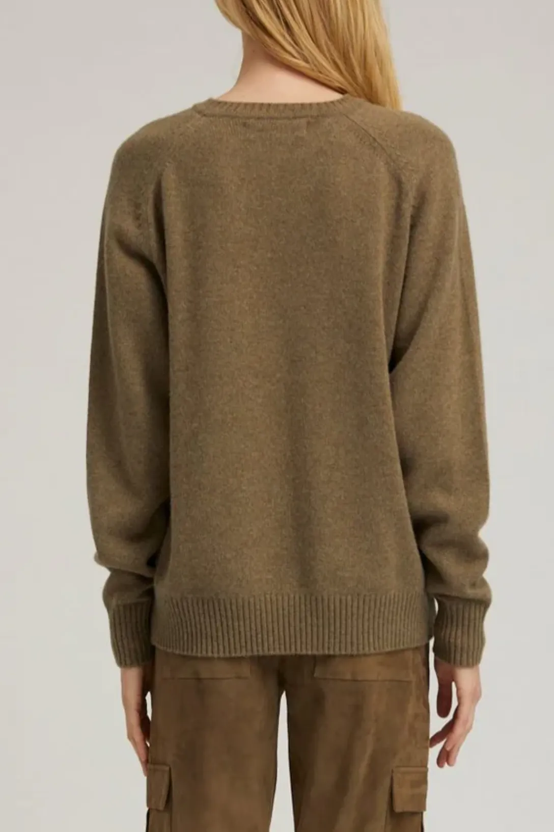 Cashmere Boyfriend Sweater | Olive