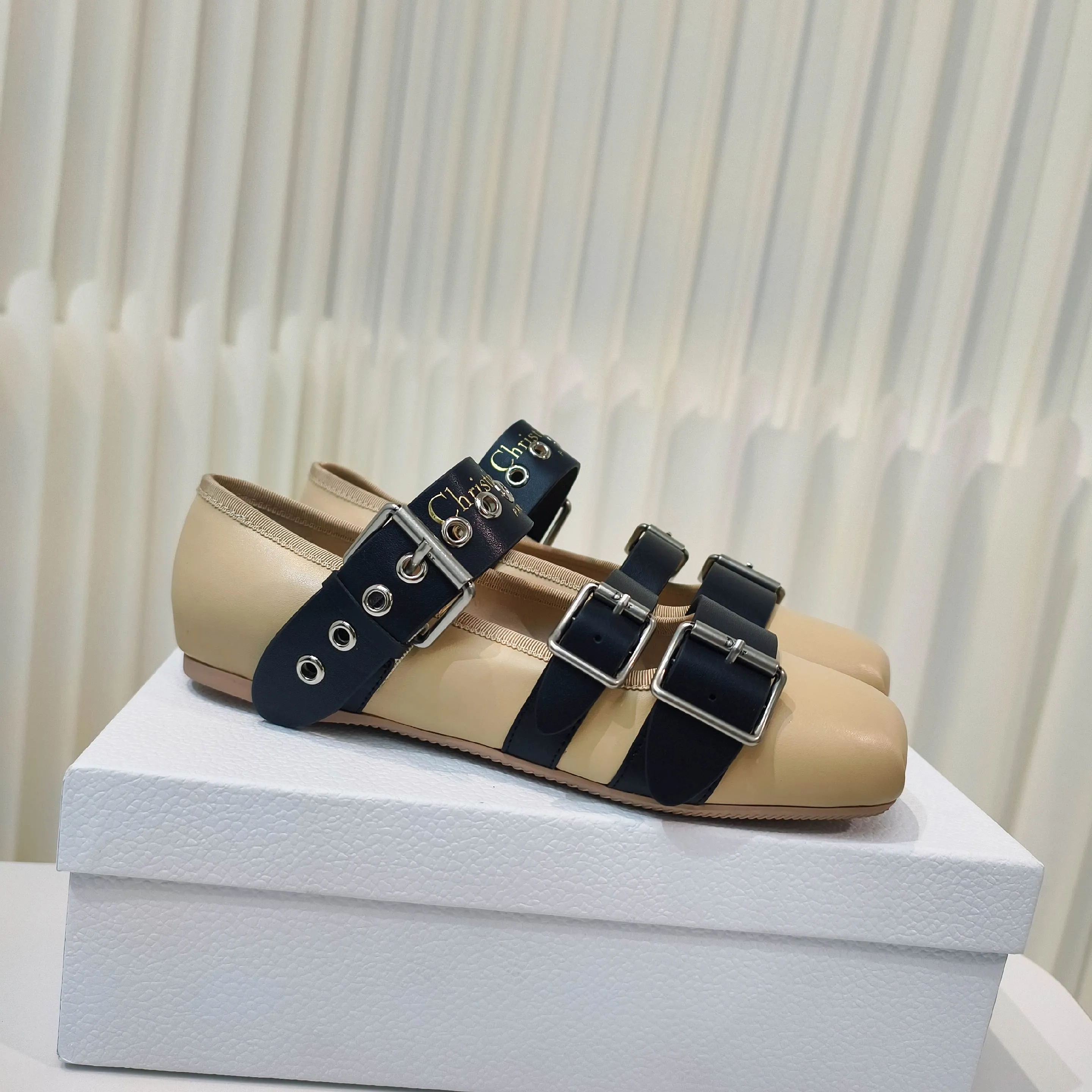 CD 25 Punk Ballet Flat Calfskin and Suede 237991