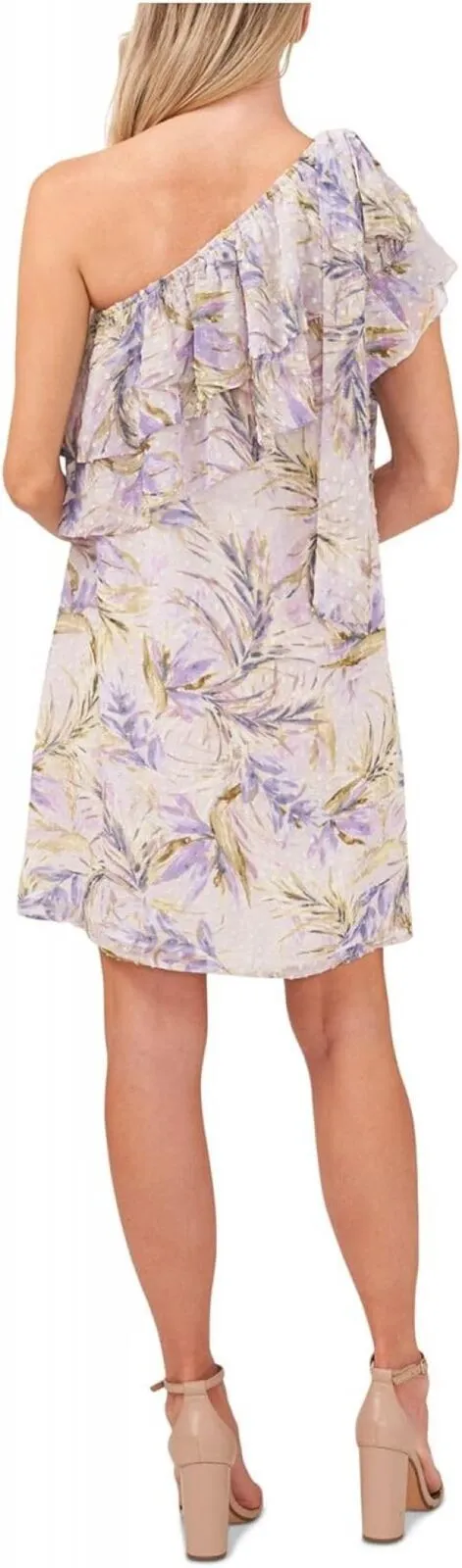 Cece Women's One Shoulder Baja Palm Dress 7022916