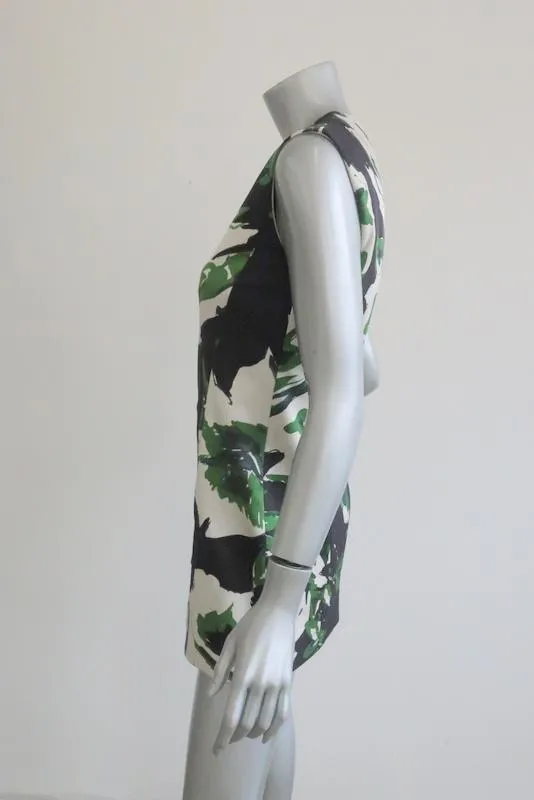 Christian Dior Multi Color Floral Silk Long Vest Sz US4
