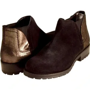 Clarks Clarkwell Demi Womens Chelsea Boot Black Interest US Size 9.5 WIDE NWOB