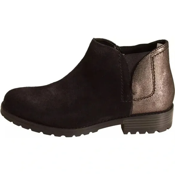 Clarks Clarkwell Demi Womens Chelsea Boot Black Interest US Size 9.5 WIDE NWOB