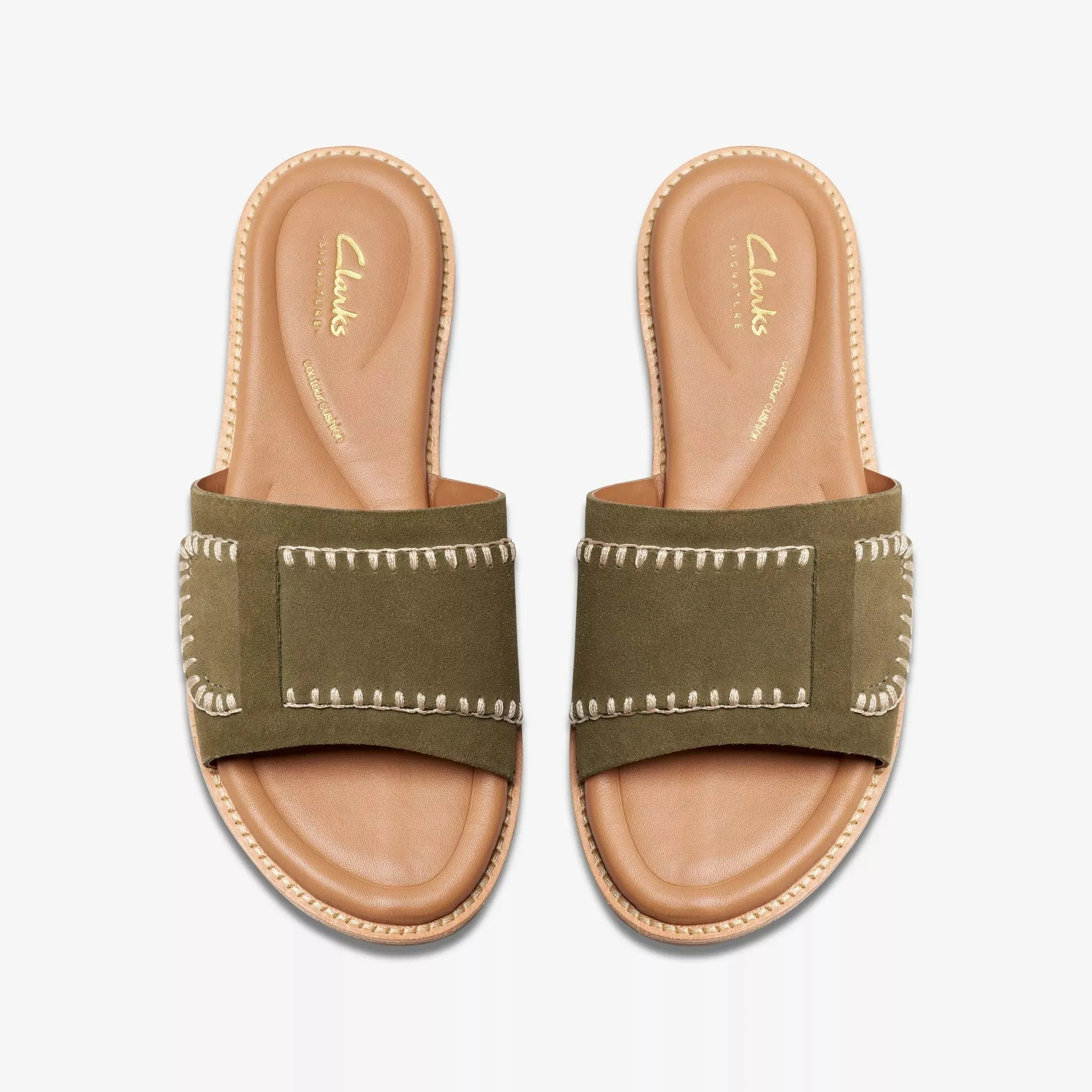 Clarks Women's Maritime Mule Olive Suede 26176401