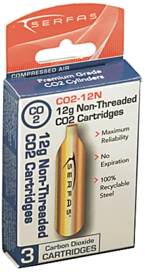 CO2 Cartridges 16g Threaded (2 Pack)