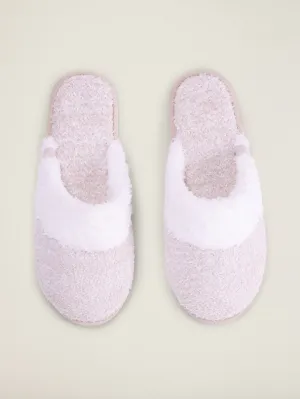 CozyChic Women's Malibu Slipper - Heather Stone/White