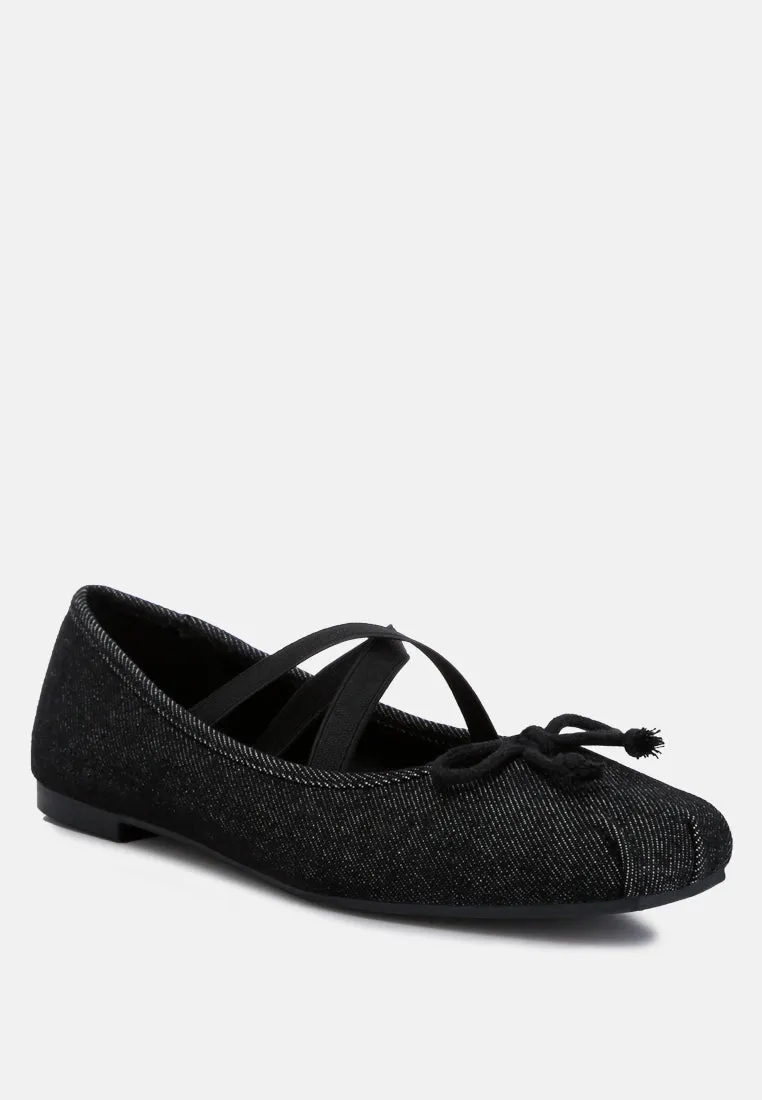 Criss Cross Strap Ballet Flats By Ruw