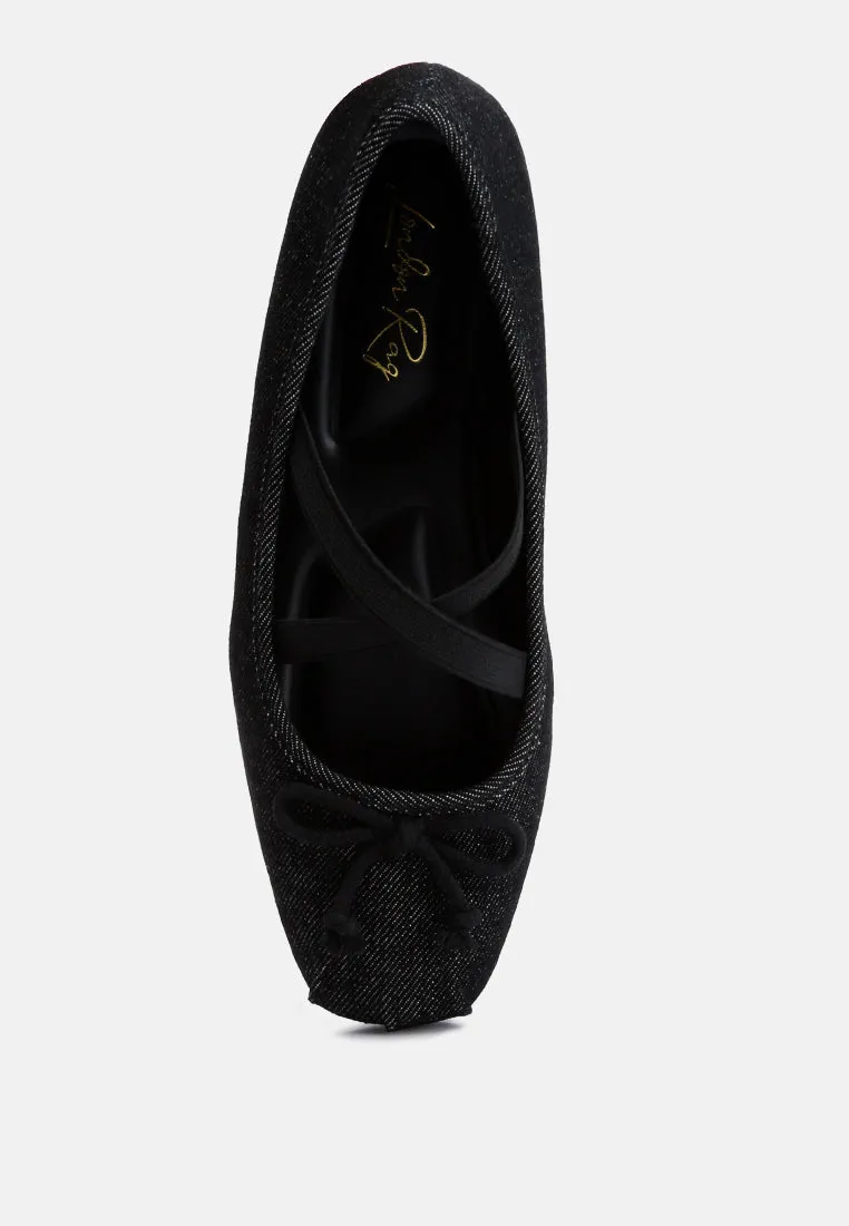 Criss Cross Strap Ballet Flats By Ruw