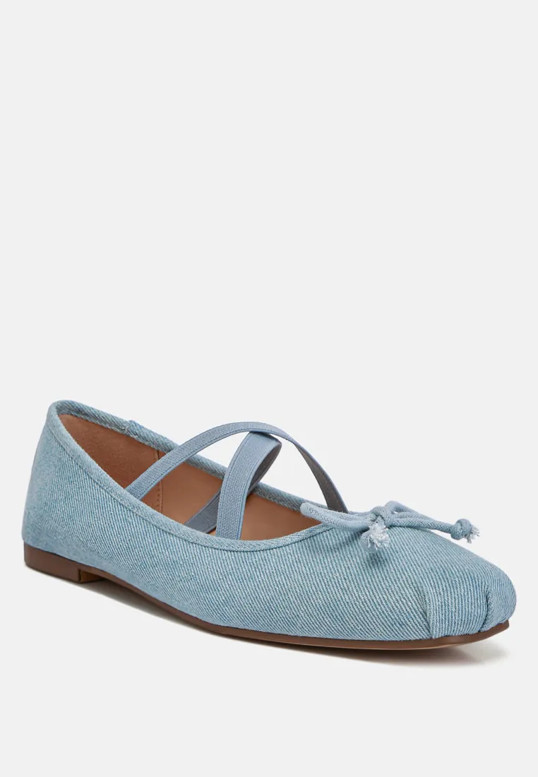 Criss Cross Strap Ballet Flats By Ruw