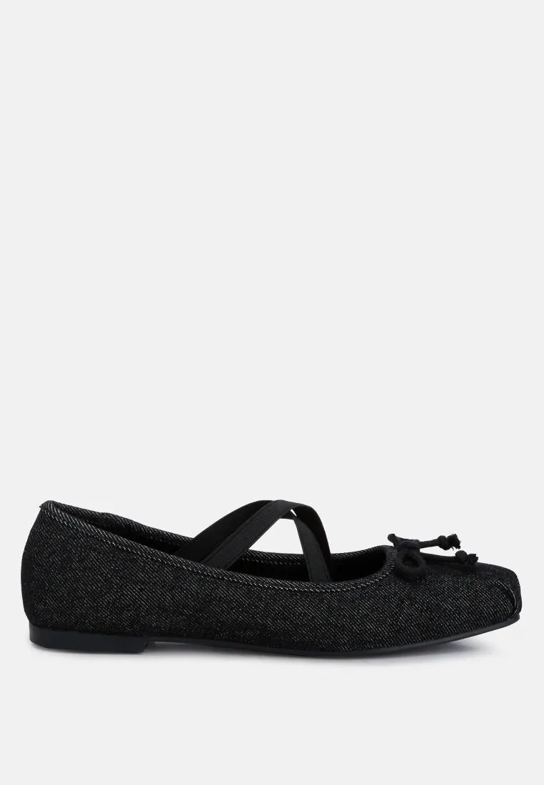 Criss Cross Strap Ballet Flats By Ruw
