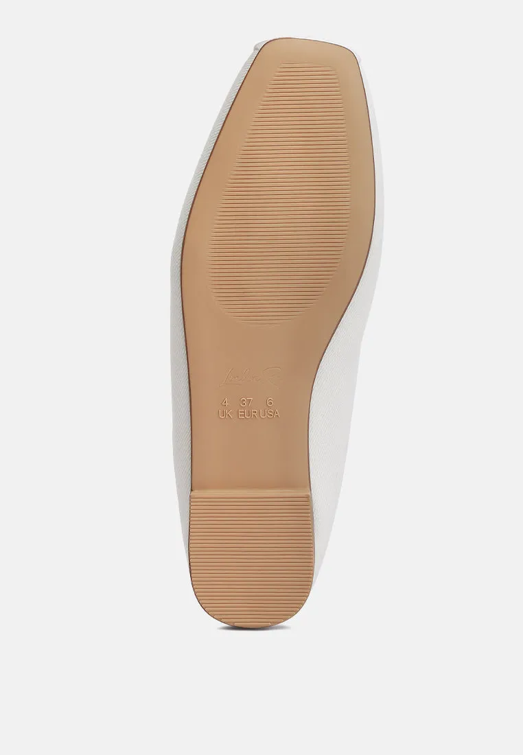 Criss Cross Strap Ballet Flats By Ruw