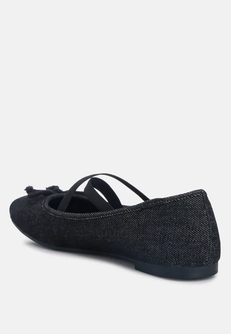 Criss Cross Strap Ballet Flats By Ruw
