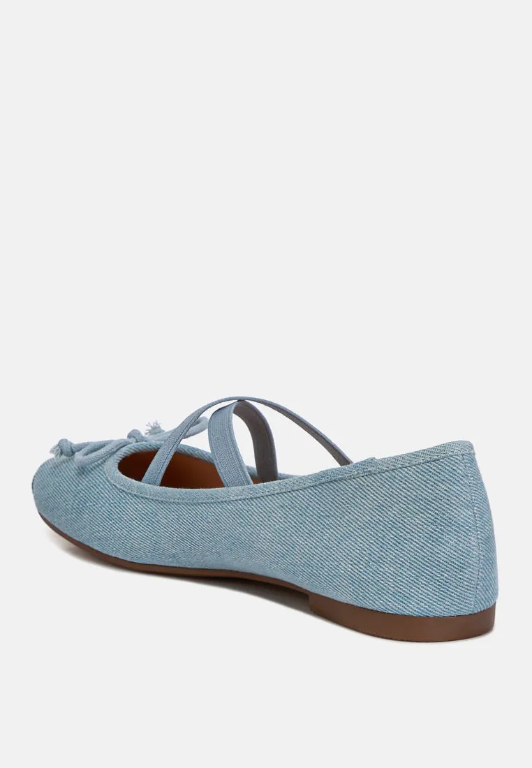 Criss Cross Strap Ballet Flats By Ruw