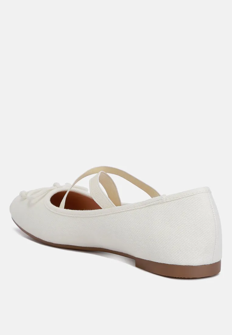 Criss Cross Strap Ballet Flats By Ruw