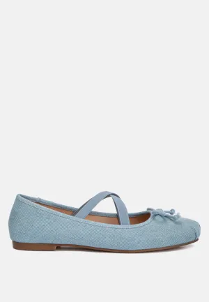 Criss Cross Strap Ballet Flats By Ruw