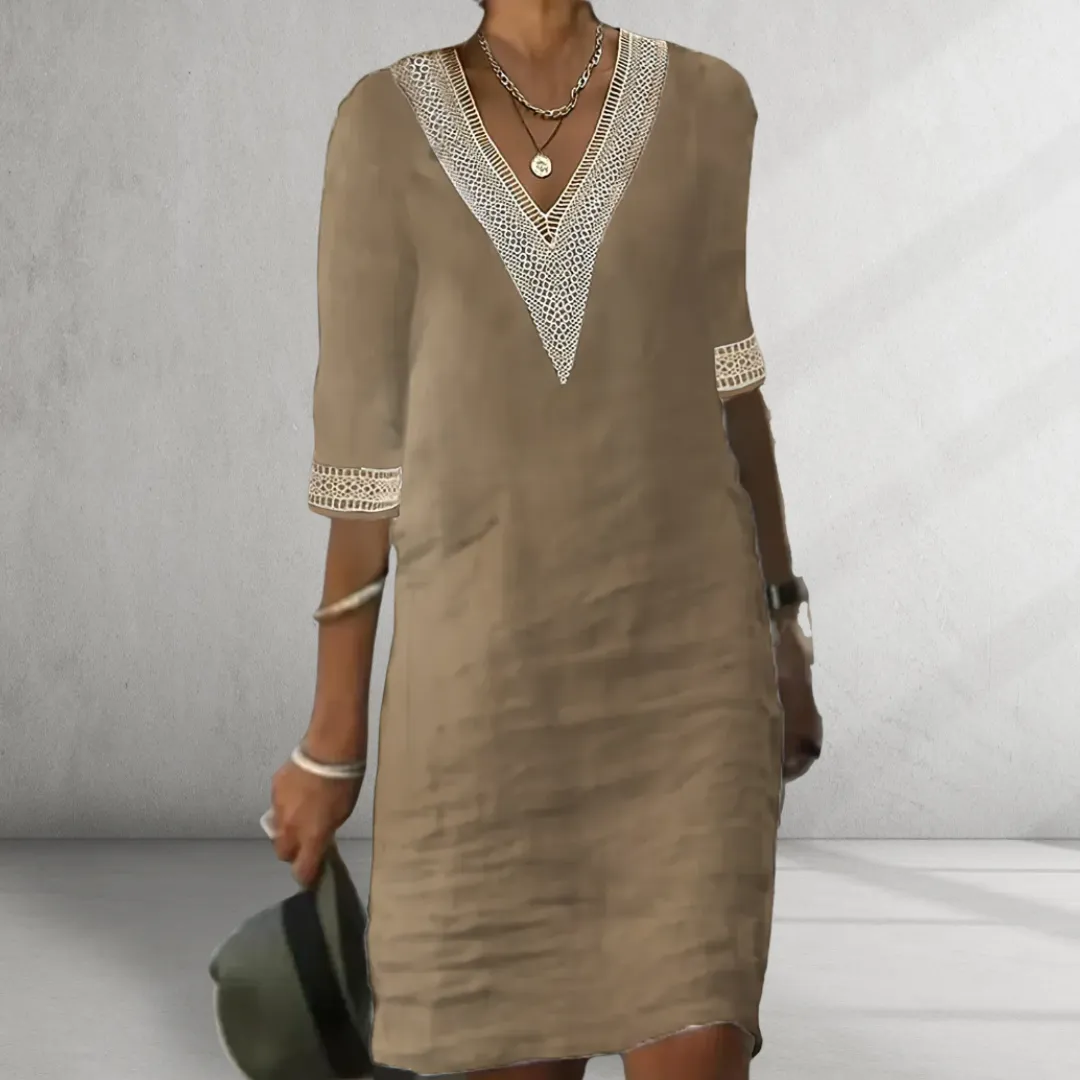 Deborah™ | Cotton Linen Summer Dress
