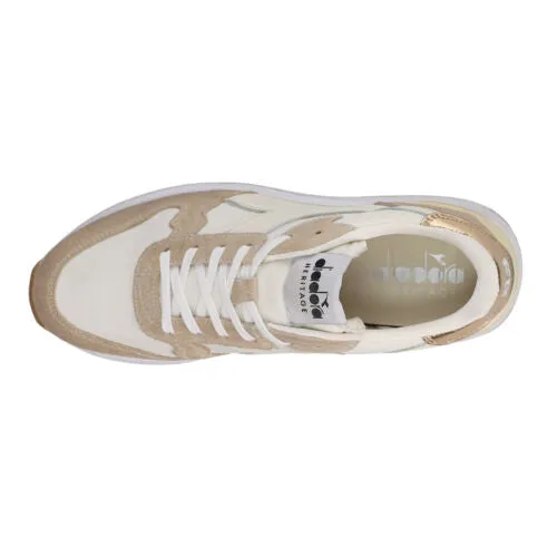Diadora Venus Metallic Lace-Up Sneakers - Off White