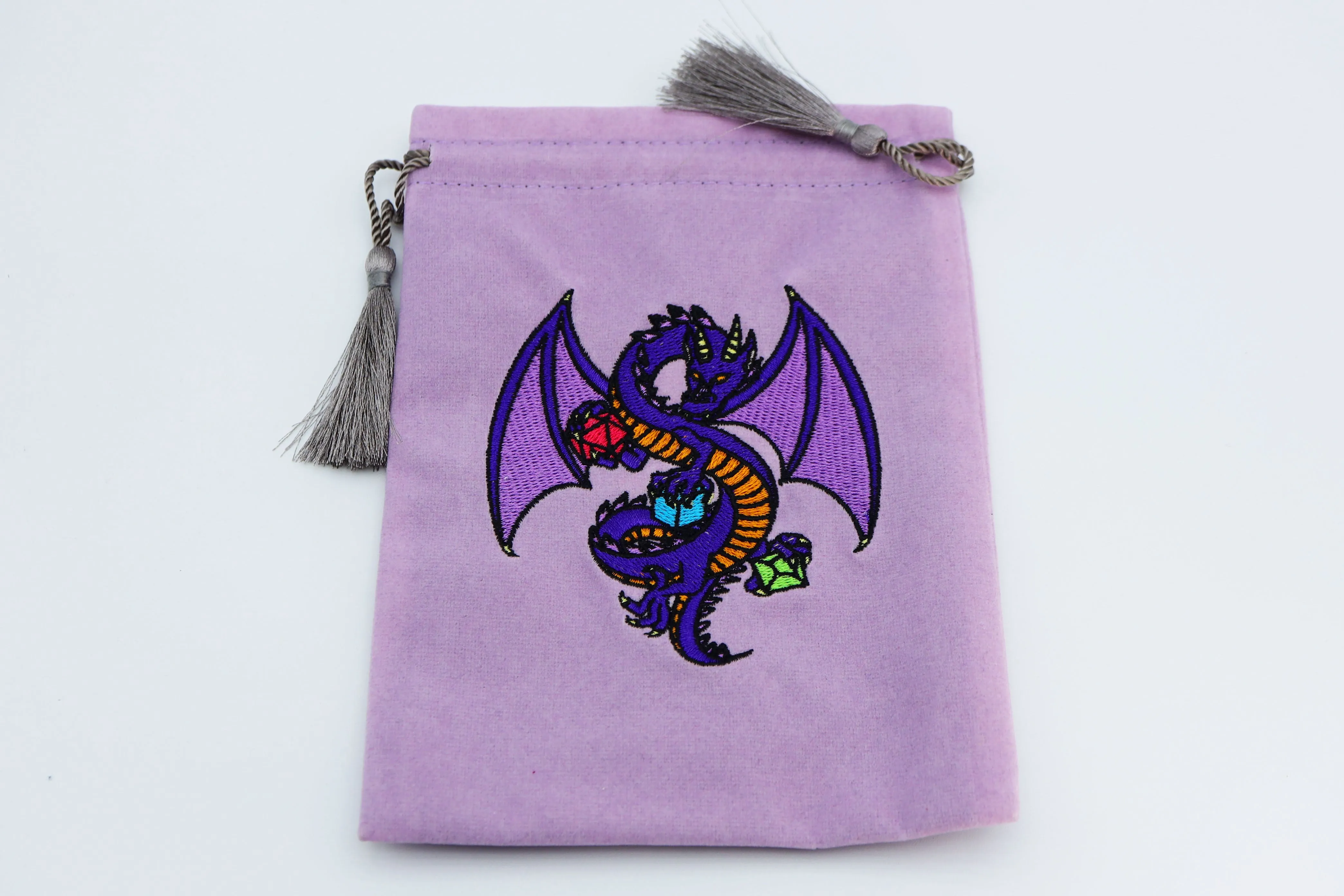 Dice Bag - Purple Dragon