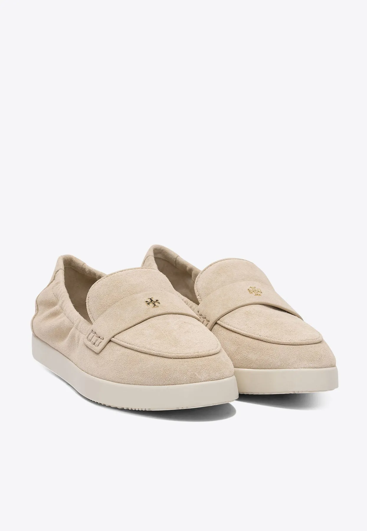 Double T Suede Loafers