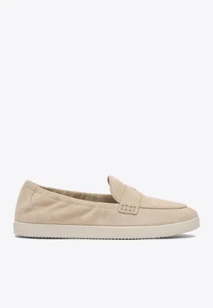 Double T Suede Loafers