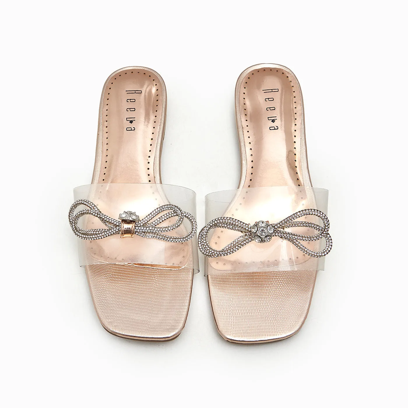 Embellished Clear Flats