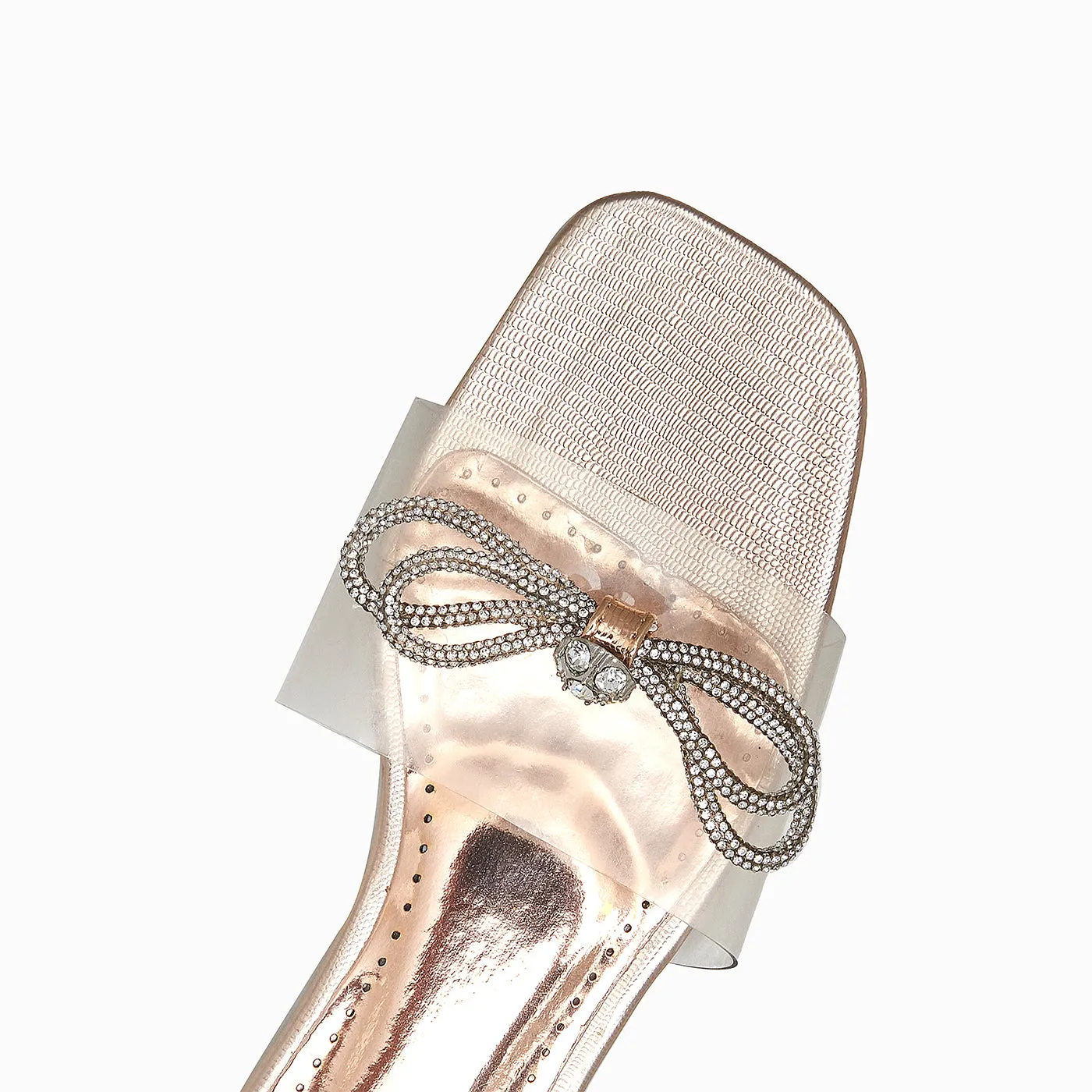 Embellished Clear Flats
