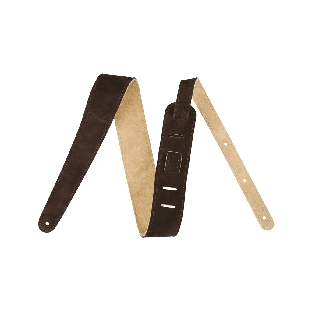 Fender 2inch Reversible Suede Guitar Strap, Brown/Tan