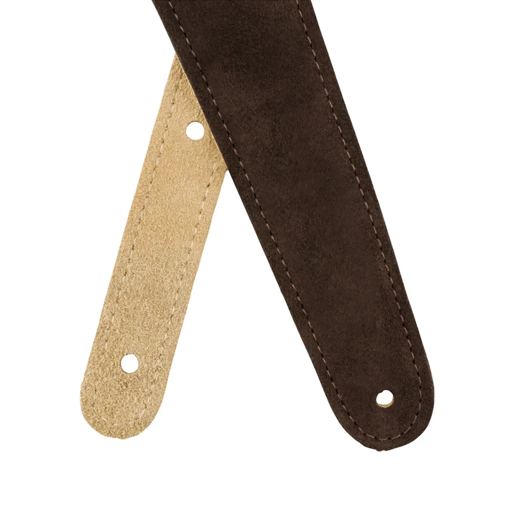 Fender 2inch Reversible Suede Guitar Strap, Brown/Tan