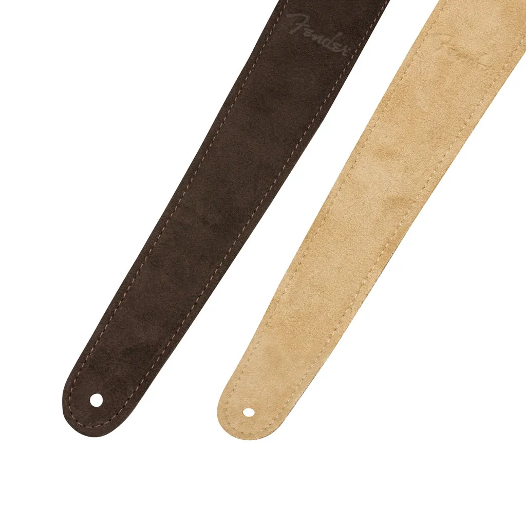 Fender 2inch Reversible Suede Guitar Strap, Brown/Tan