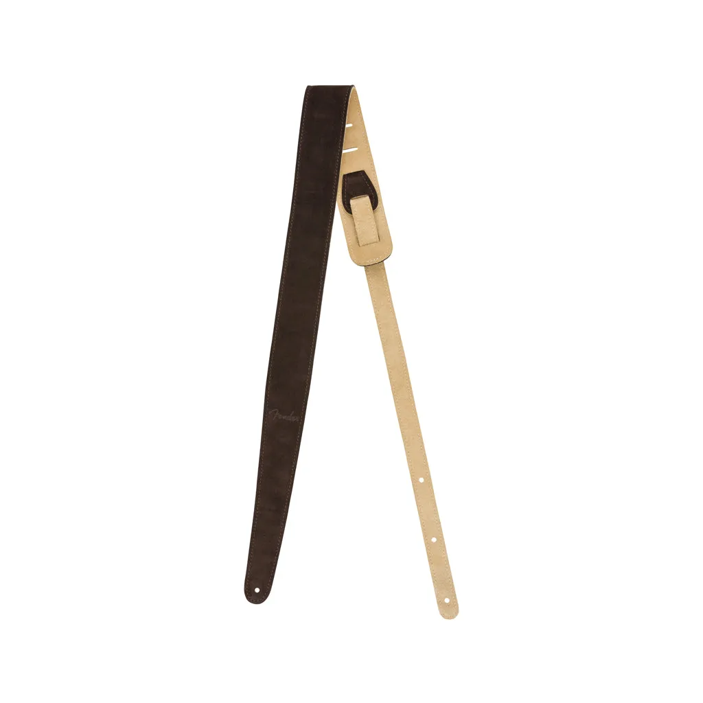 Fender 2inch Reversible Suede Guitar Strap, Brown/Tan