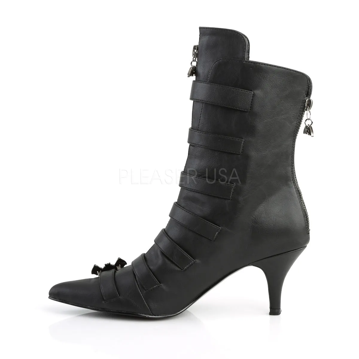 FURY-110  Black Faux Leather