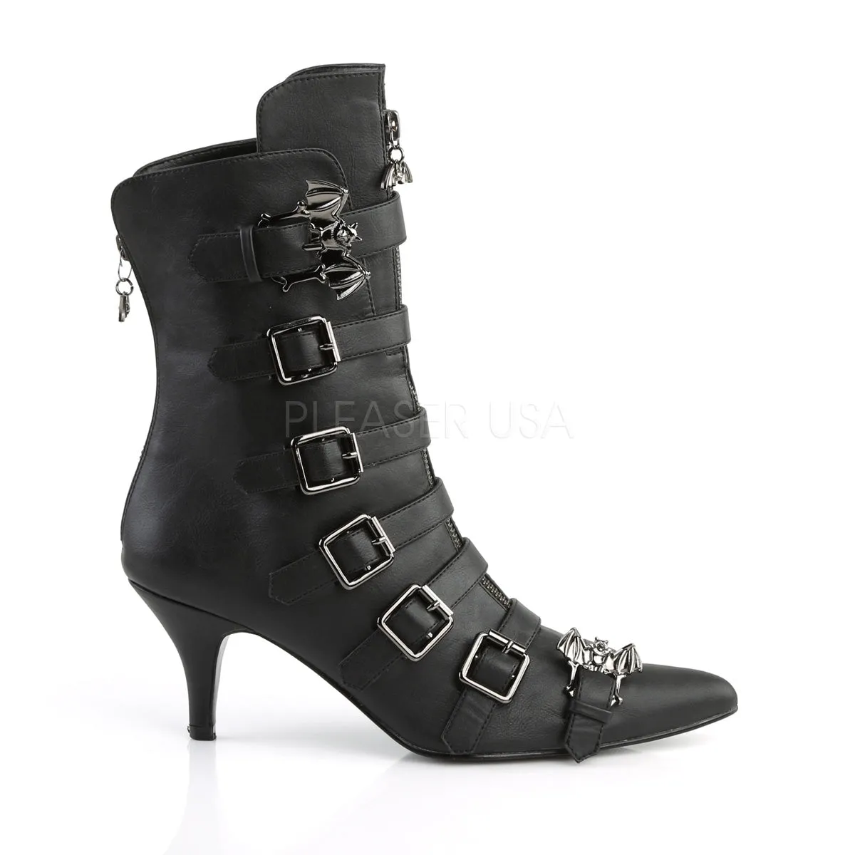 FURY-110  Black Faux Leather