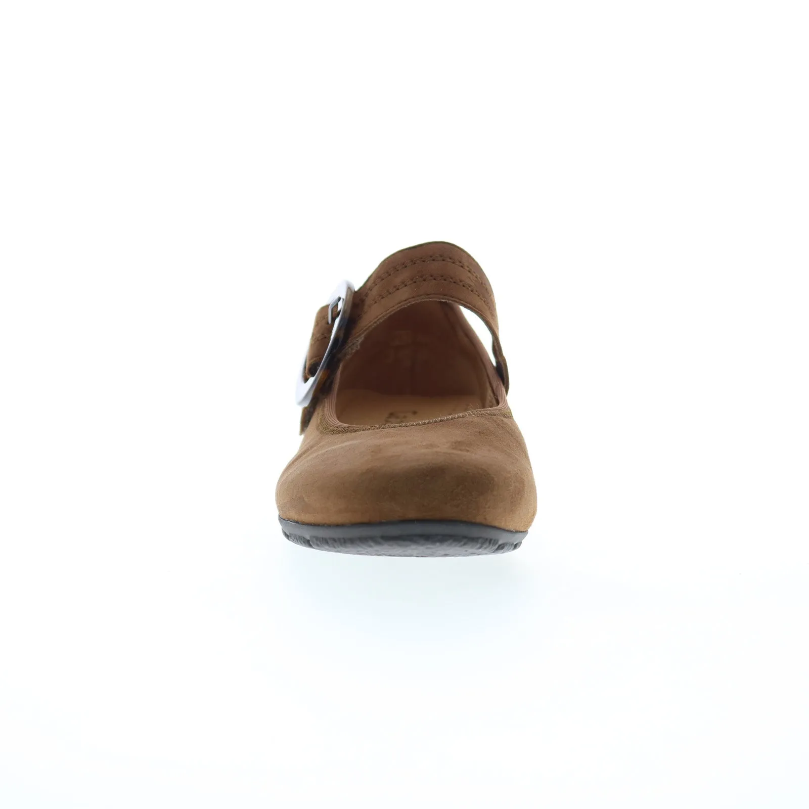 Gabor 54-168-14 Womens Brown Suede Hook & Loop Mary Jane Flats Shoes