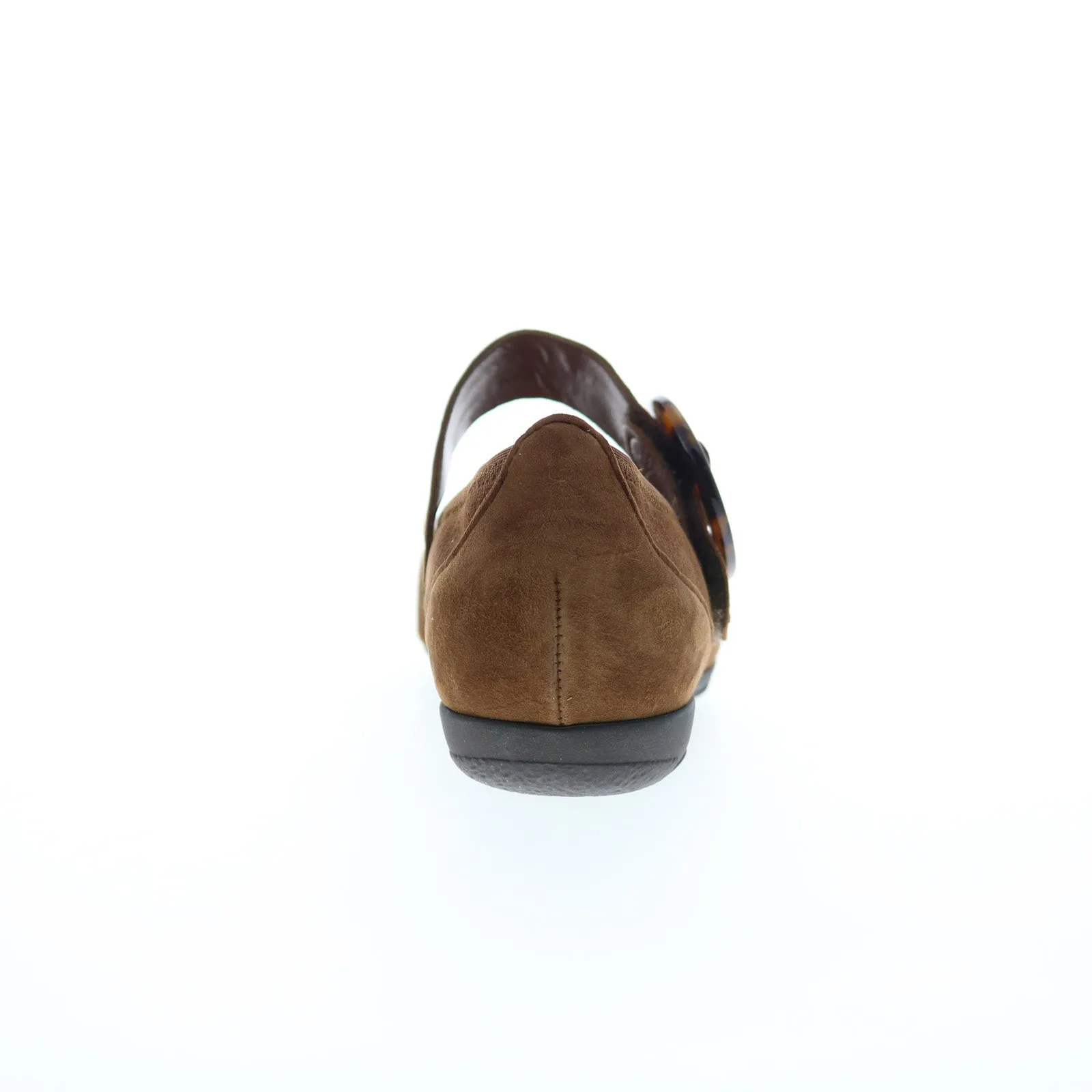 Gabor 54-168-14 Womens Brown Suede Hook & Loop Mary Jane Flats Shoes