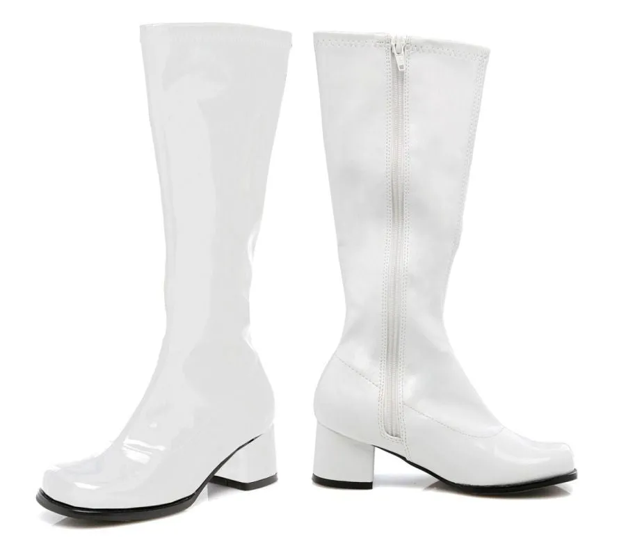 Go Go Boot Child Size 1 White  Costume Accessories