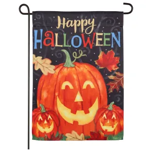 Haunted Halloween Garden Suede Flag,14s9270