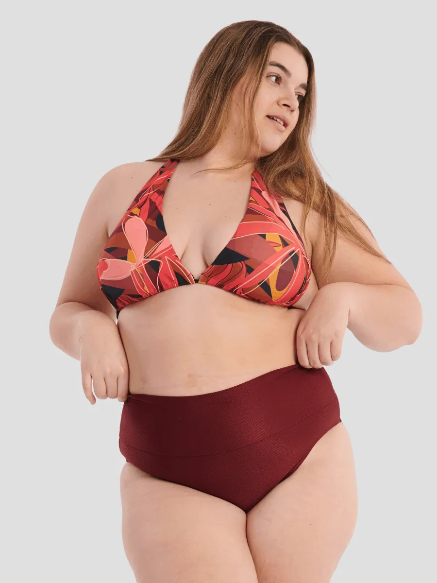 Haut de Bikini Triangle Large Réversible Carnaval Chic - Vénus