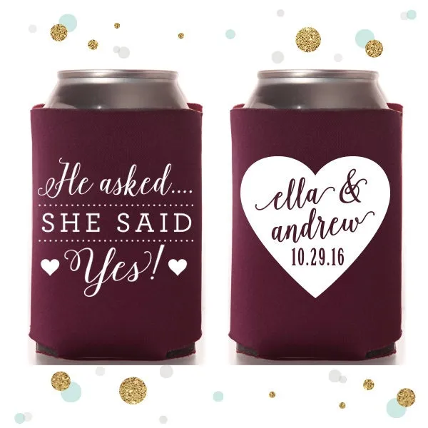 Heart - Wedding Can Cooler #56R