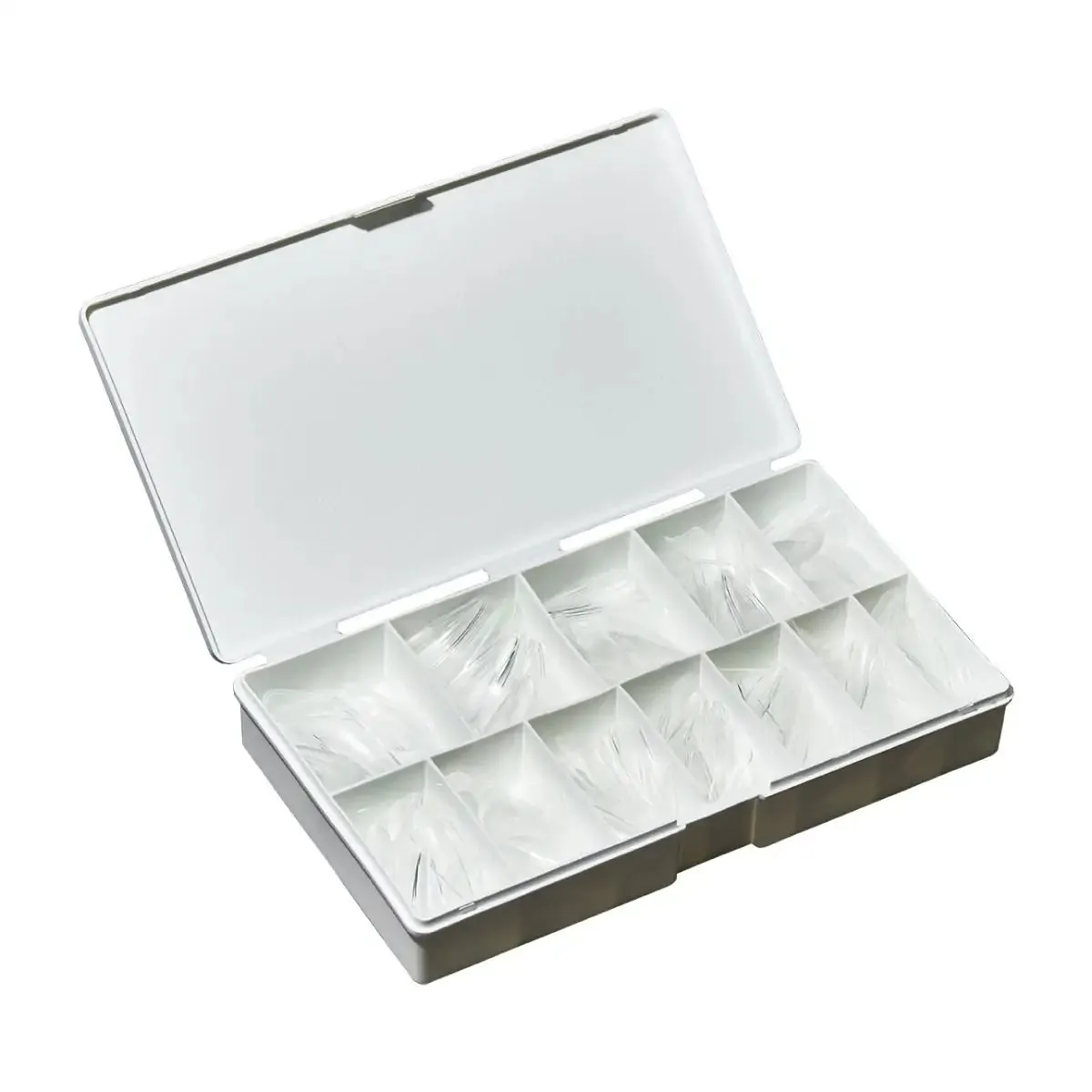 IBD - Full Cover Soft Gel Tips - Long Stiletto 504pc (Pre-Etched)