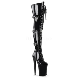 INFINITY-3028  Black Stretch Patent/Black