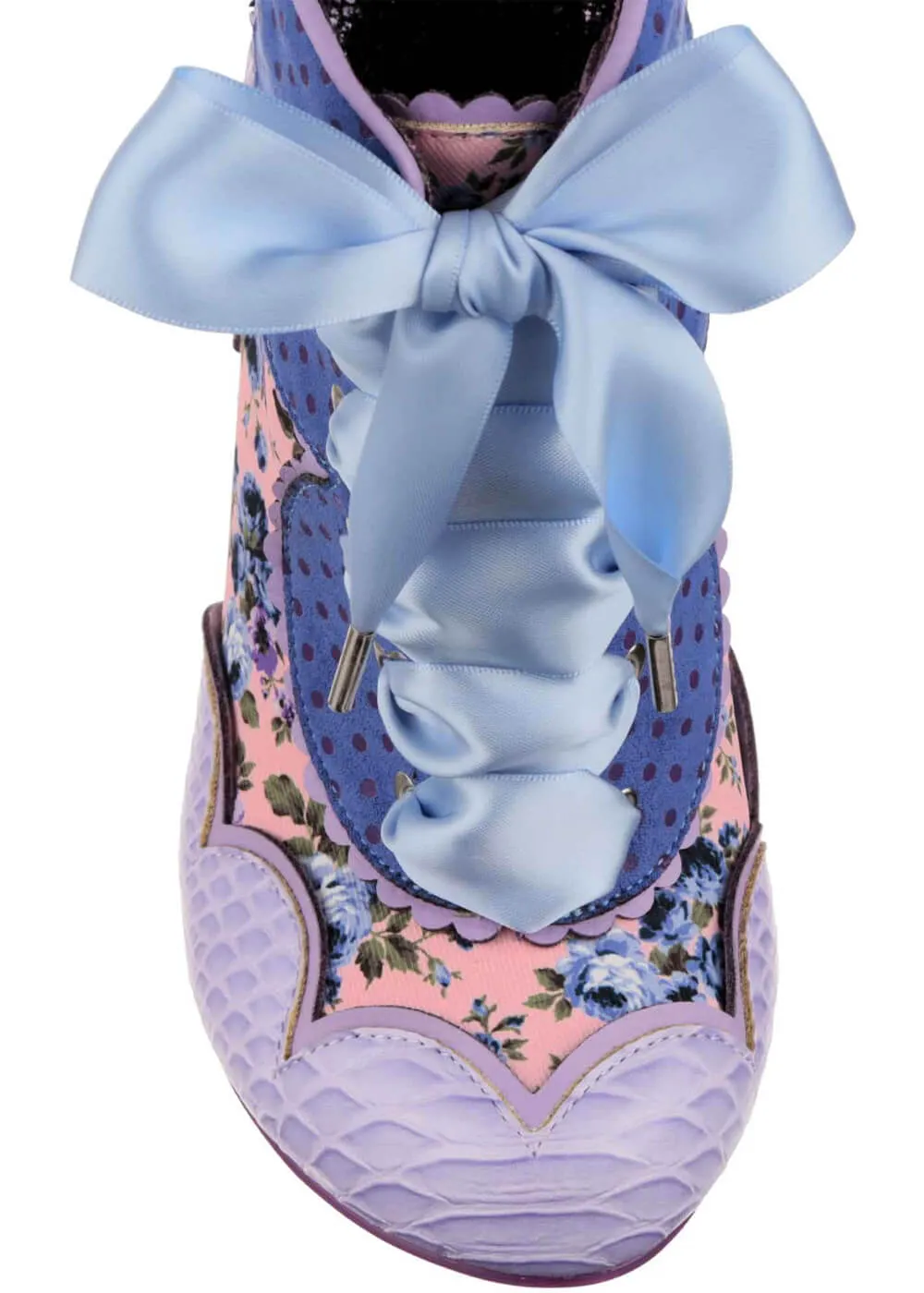 Irregular Choice Dolly Mixture 40's Ankle Boots Navy