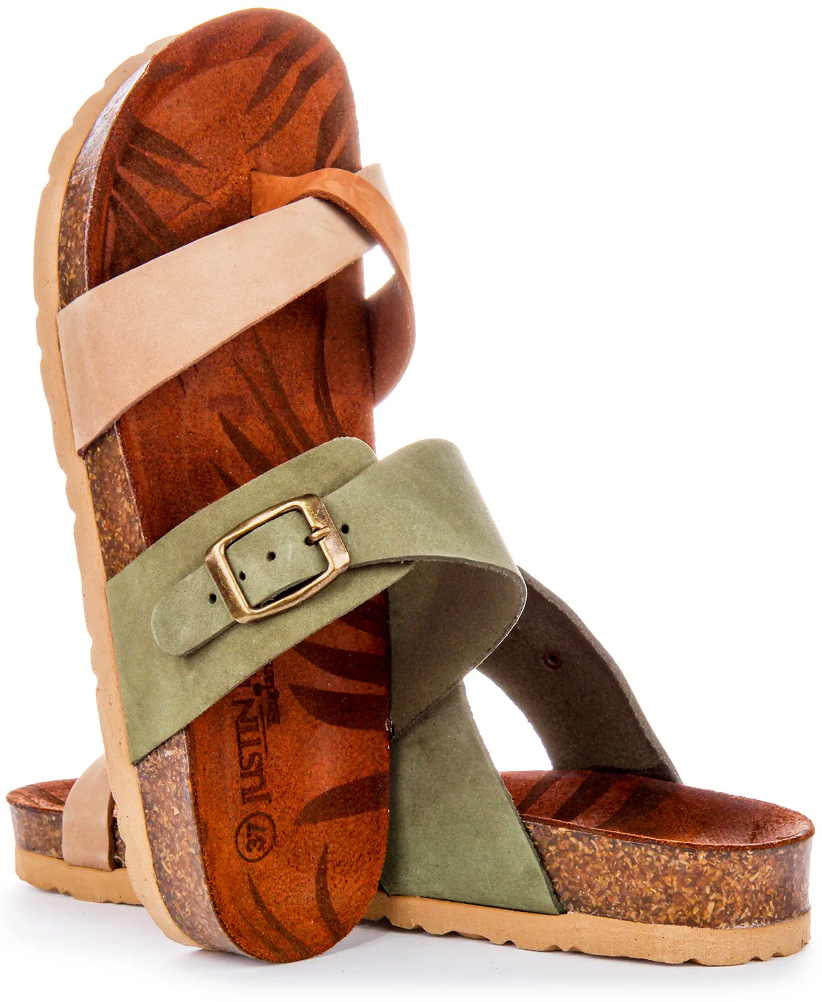 Justinreess England Carla Sandal In Stone | Secret Sale