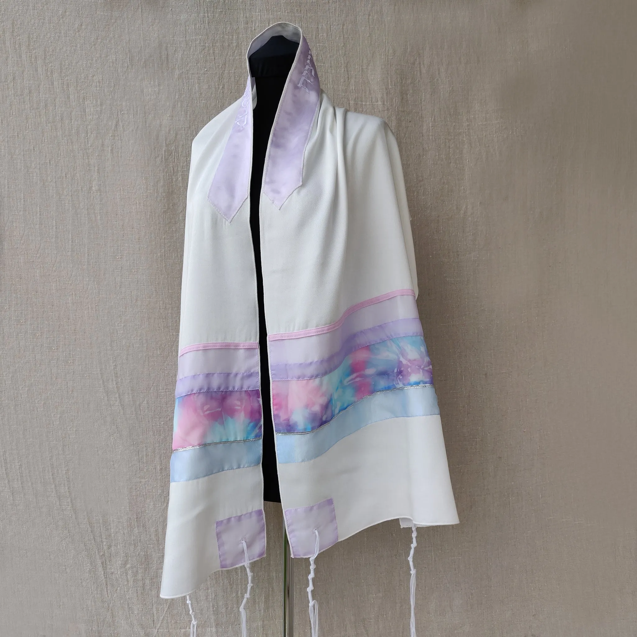 Lady Gabrieli - Viscose Tallit - Pink and Purple