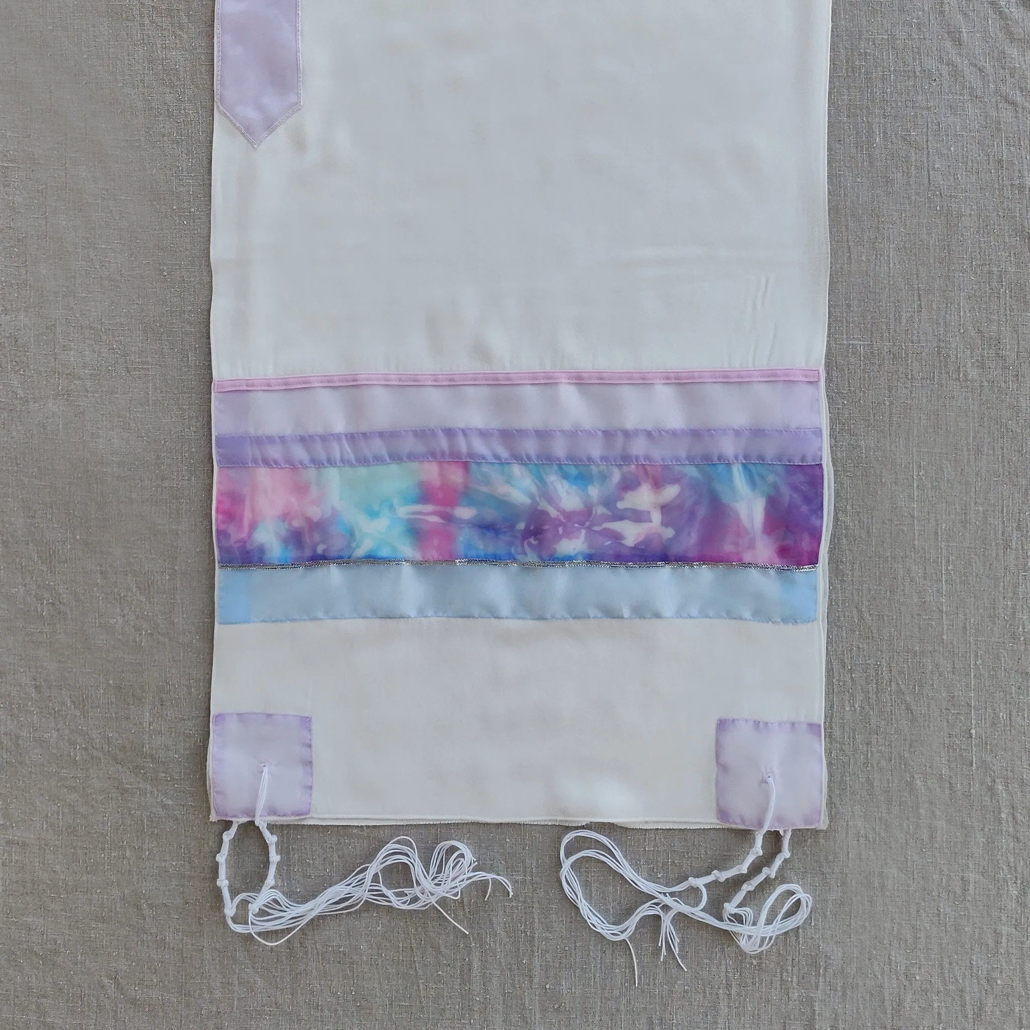Lady Gabrieli - Viscose Tallit - Pink and Purple