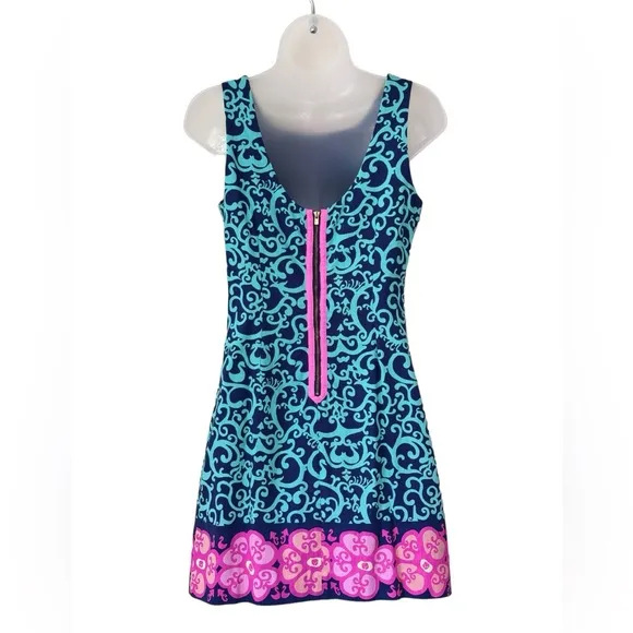 LILLY PULITZER | Delia Shift Dress in Fountain Hopping, Size 2