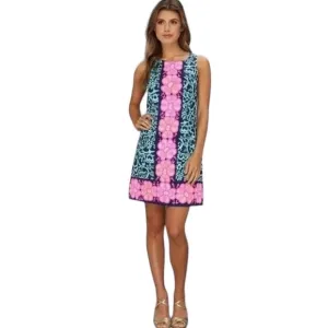 LILLY PULITZER | Delia Shift Dress in Fountain Hopping, Size 2