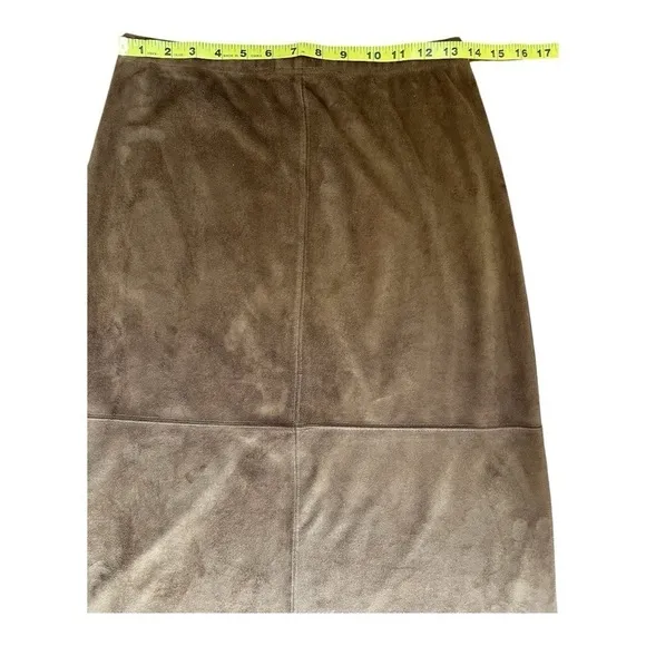 Liz Claiborne Faux Suede Blouse &amp; Skirt Set